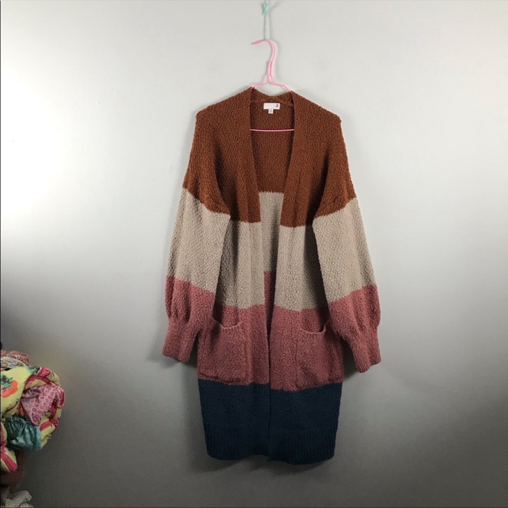 SO | popcorn colorblock cardigan